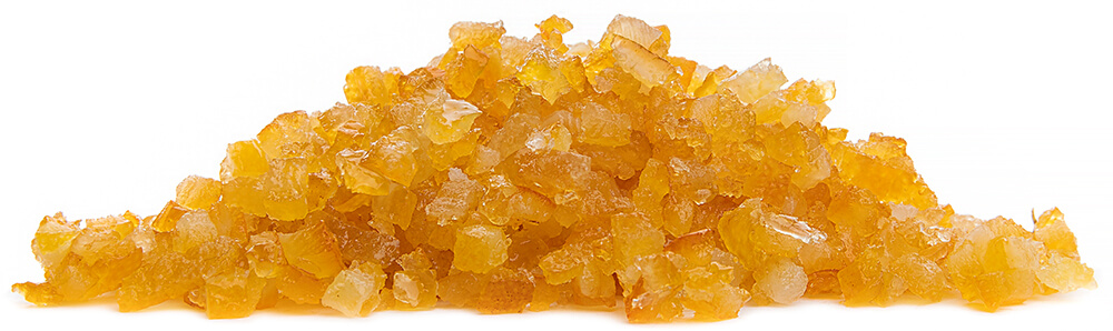 Pomerančová kůra kandovaná - z boku